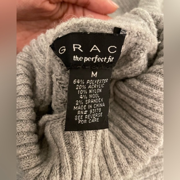 Longline grey turtleneck in excellent condition - Picture 3 of 3